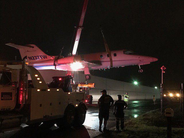 Jet towed on Prince William Parkway (Pics)